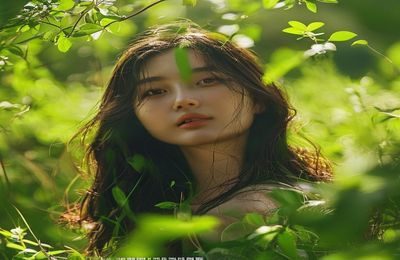 佐山爱自然系写真集封面，户外阳光下佐山爱展现活力青春形象，绿意盎然背景衬托自然气息